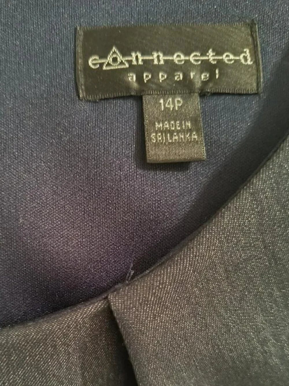 Connected Apparel Casual Blue Denim Dress Size 14P - Picture 4 of 8